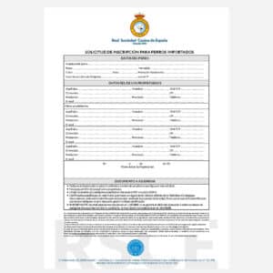 Inscripción para perros importados